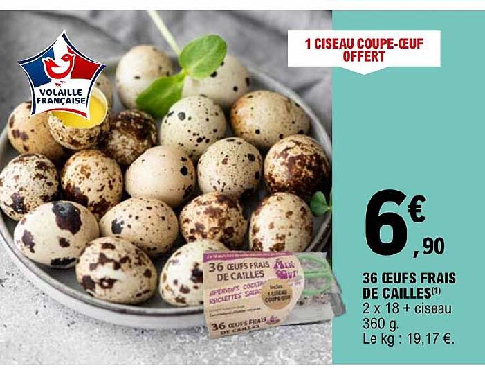 36 œufs Frais De Cailles
