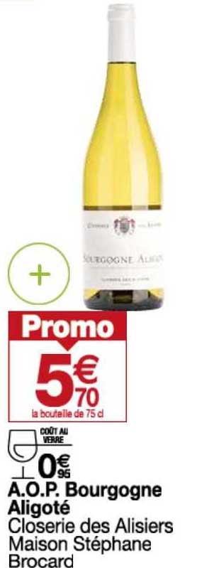 a.o.p. bourgogne aligoté closerie des alisiers maison stéphane brocard