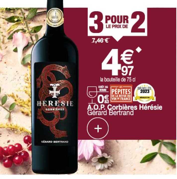 a.o.p. corbières hérésie gérard bertrand
