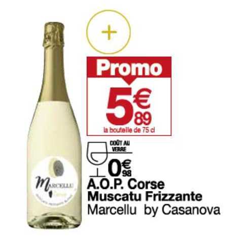 a.o.p. corse muscatu frizzante marcellu by casanova