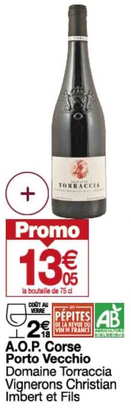 a.o.p. corse porto vecchio domaine torraccia vignerons christian imbert et fils