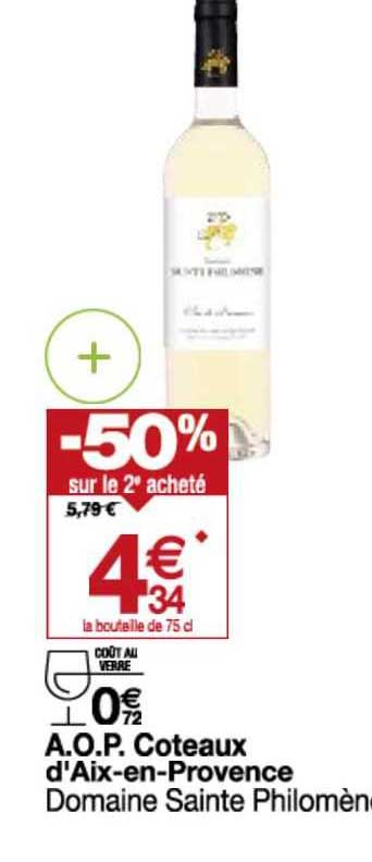 a.o.p. coteaux d'aix-en-provence domaine sainte philomène