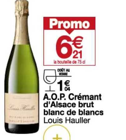 a.o.p. crémant d'alsace brut blanc de blancs louis hauller