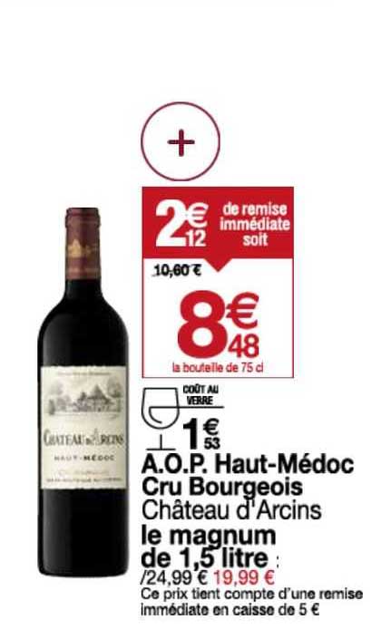 a.o.p. haut-médoc cru bourgeois château d'arcins