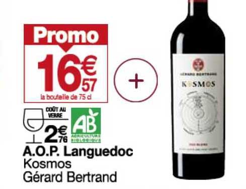 a.o.p. languedoc kosmos gérard bertrand