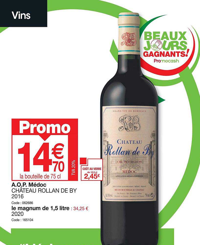 a.o.p. médoc château rollan de by 2016