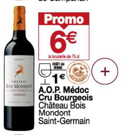 a.o.p. médoc cru bourgeois château bois mondont saint-germain