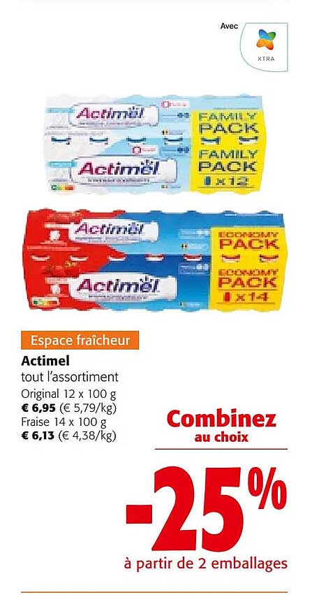 actimel tout l'assortiment