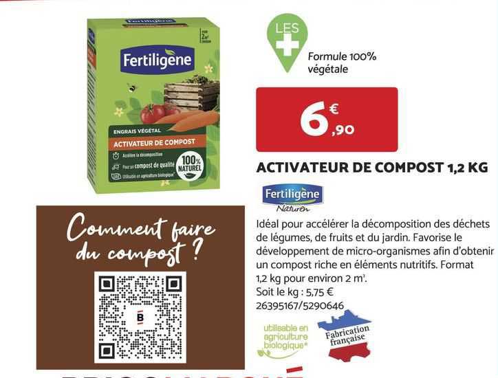activateur de compost 1,2 kg fertiligène naturen