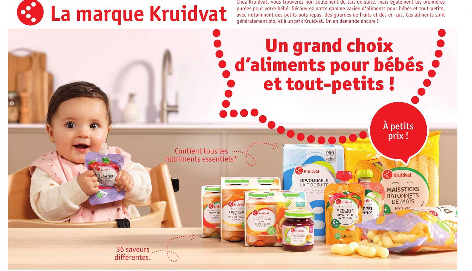 aliments pour bébés et tout-petits
