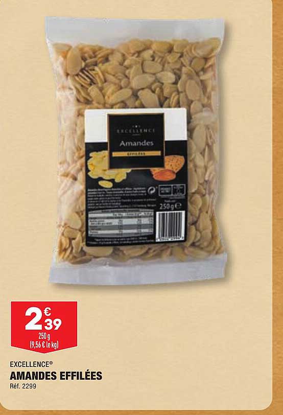 amandes effilées excellence