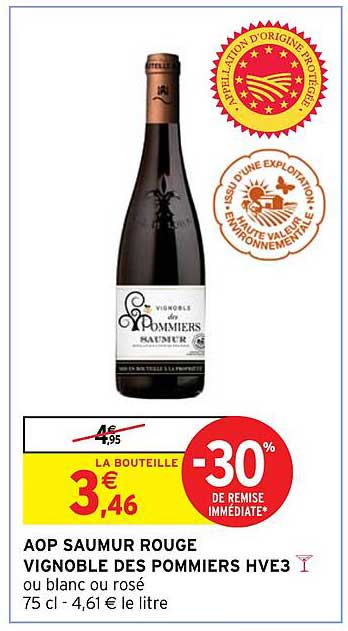 Aop Saumur Rouge Vignoble Des Pommiers Hve3