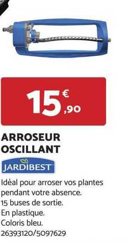 arroseur oscillant jardibest