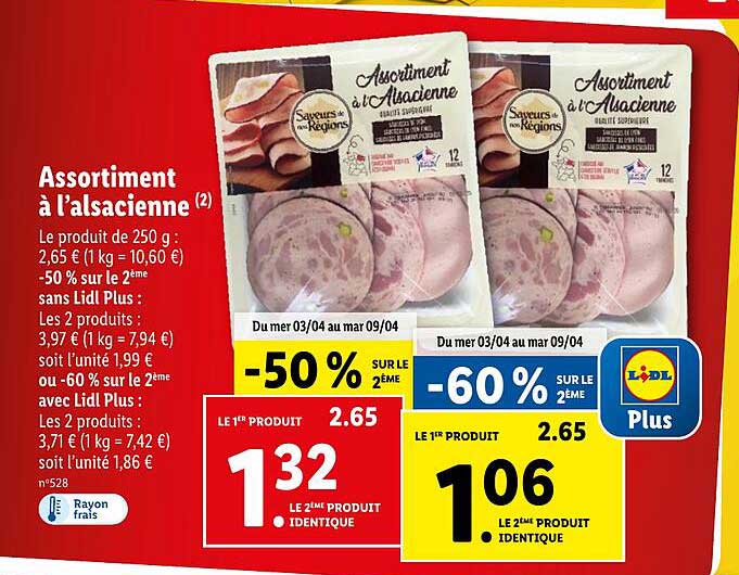 assortiment à l'alsacienne saveurs de nos régions