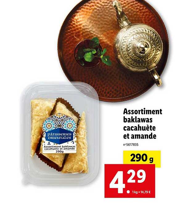 Assortiment Baklawas Cacahuète Et Amande