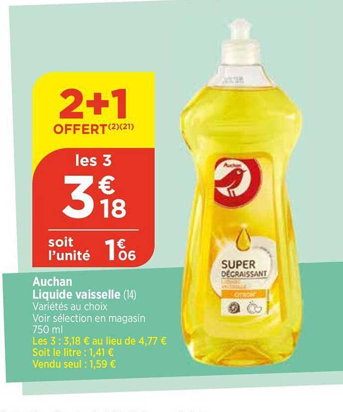 Auchan Liquide Vaisselle