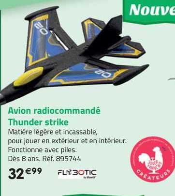 avion radiocommandé thunder strike flybotic