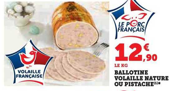 ballotine volaille nature ou pistache