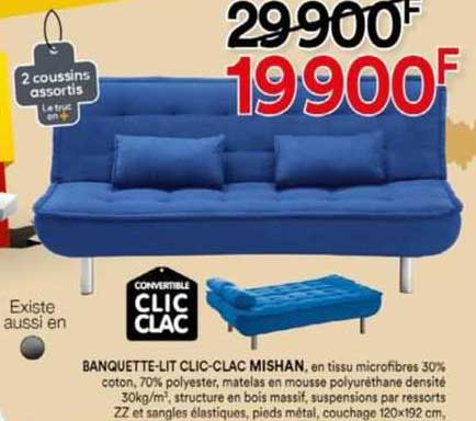 banquette-lit clic-clac mishan