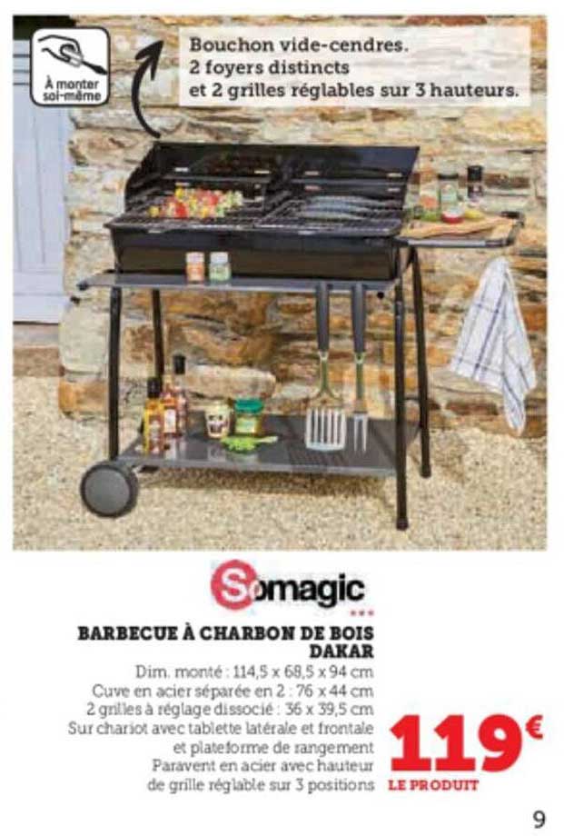 barbecue à charbon de bois dakar somagic