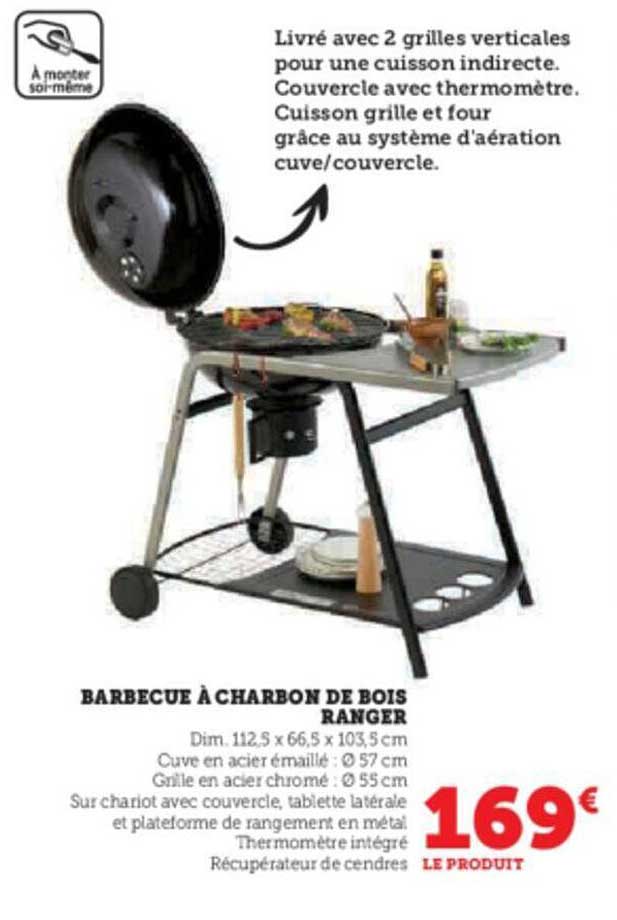 barbecue à charbon de bois ranger