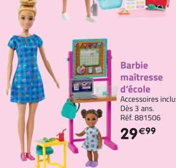 barbie maîtresse d'école