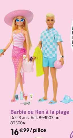 barbie ou ken à la plage