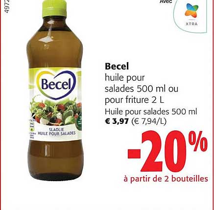 becel huile pour salades ou pour friture