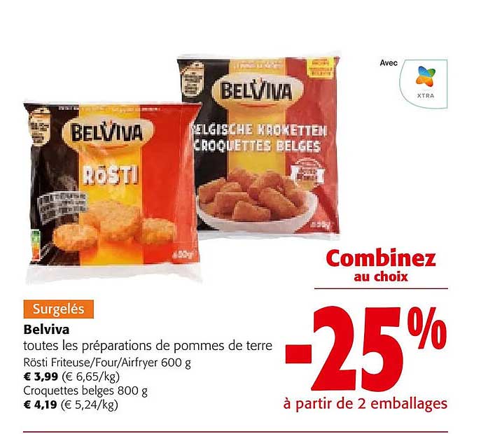 belviva toutes les préparations de pommes de terre