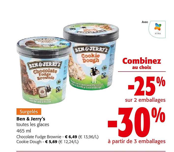 ben œ jerry's toutes les glaces