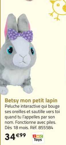 betsy mon petit lapin imc toys