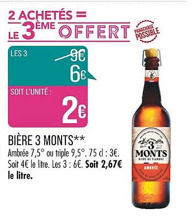 bière 3 monts
