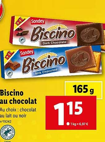 Biscino Au Chocolat Sondey