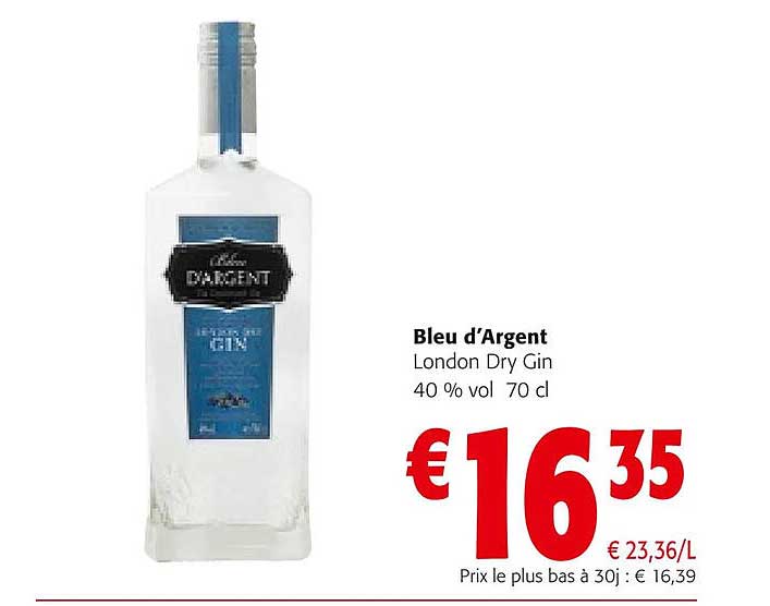 bleu d'argent london dry gin