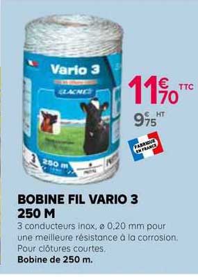 bobine fil vario 3 250 m