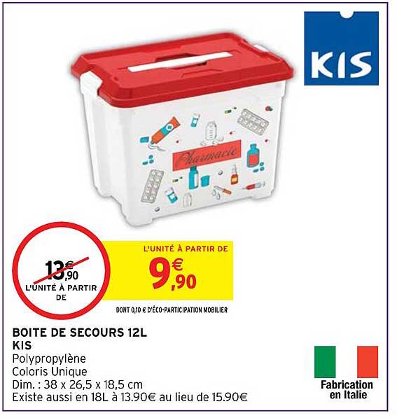 boite de secour 12l kis