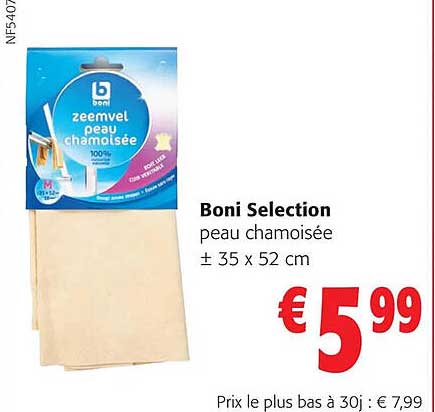 boni selection peau chamoisée