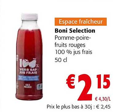 Boni Selection Pomme-poire-fruits Rouges