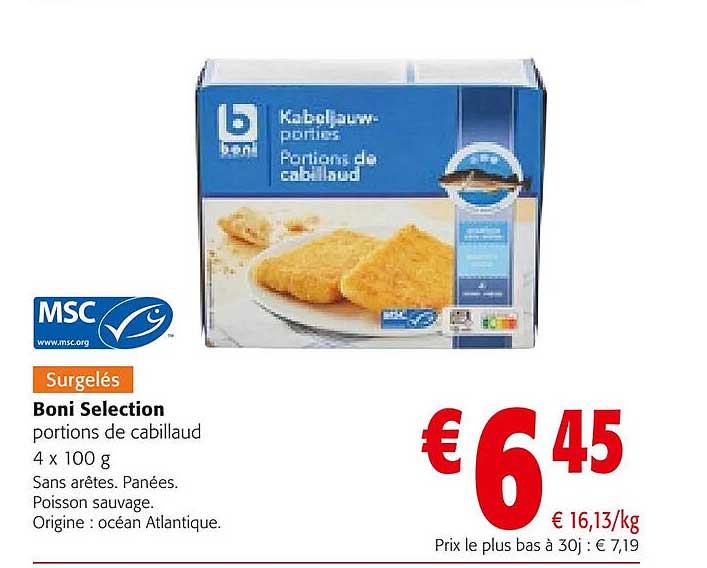 Boni Selection Portions De Cabillaud