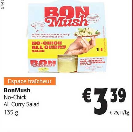 bonmush no-chick all curry salad