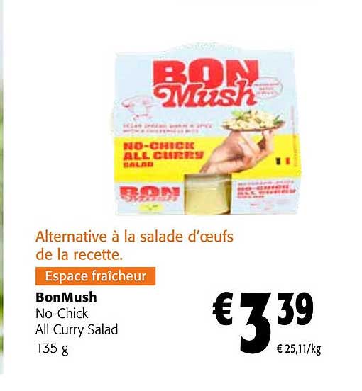 bonmush no-chick all curry salad