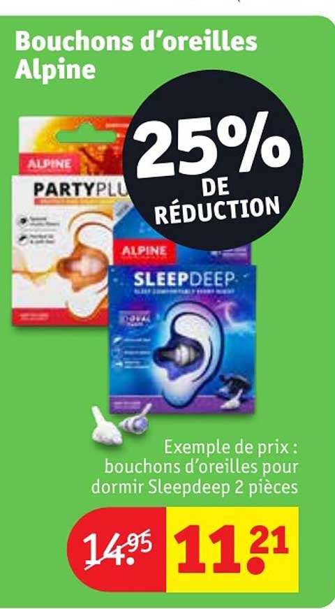 bouchons d'oreilles alpine