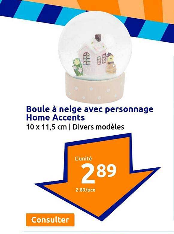 boule à neige avec personnage home accents