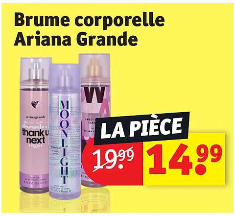 brume corporelle ariana grande
