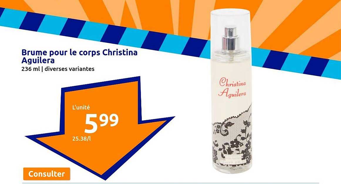 brume pour le corps christina aguilera