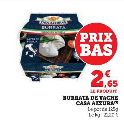 burrata de vache casa azzura