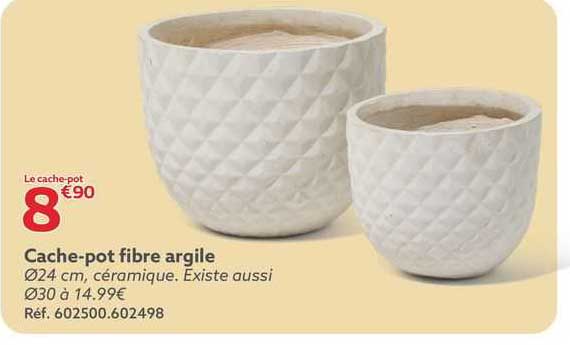 cache-pot fibre argile