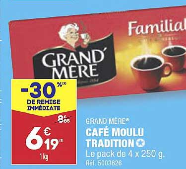 café moulu tradition grand mère