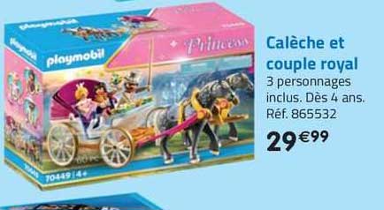 calèche et couple royal playmobil