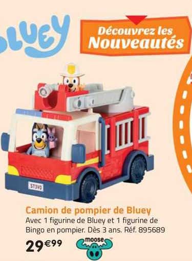 camion de pompier de bluey moose